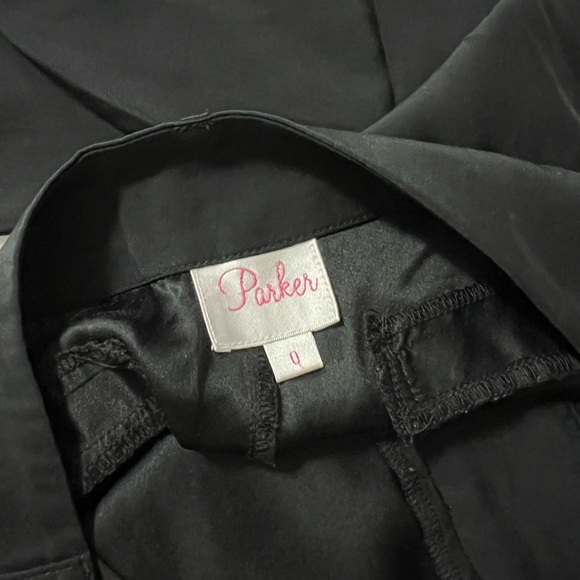 PARKER Silk Trousers with Floral Stripe - Picture 6 of 6